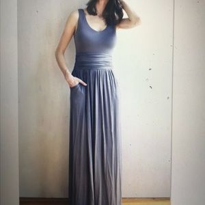 Grey cotton maxi